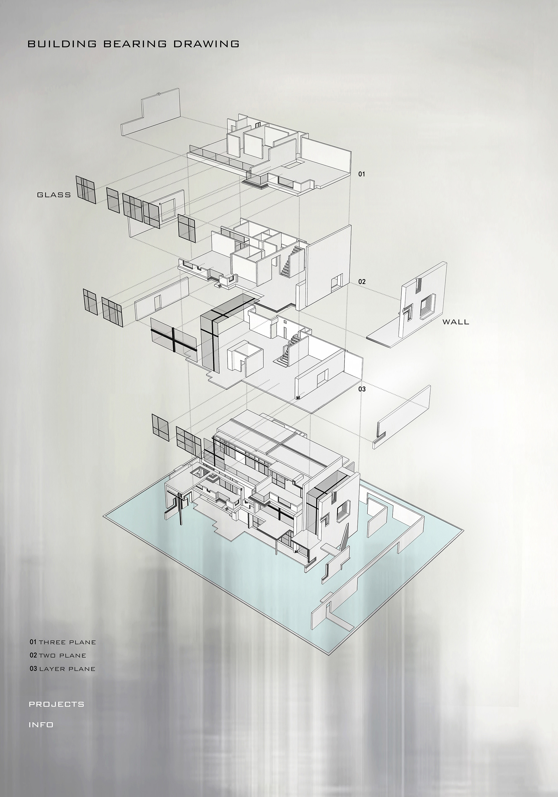 建筑轴测图快题图片